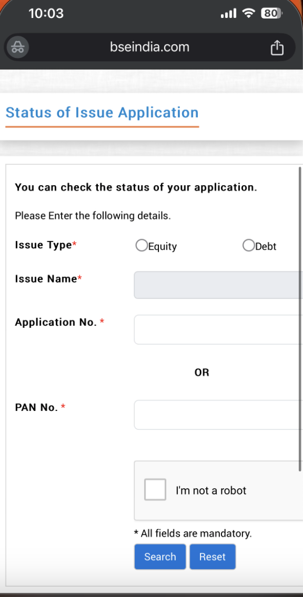 How to Check Enviro Infra IPO Allotment Status on BSE