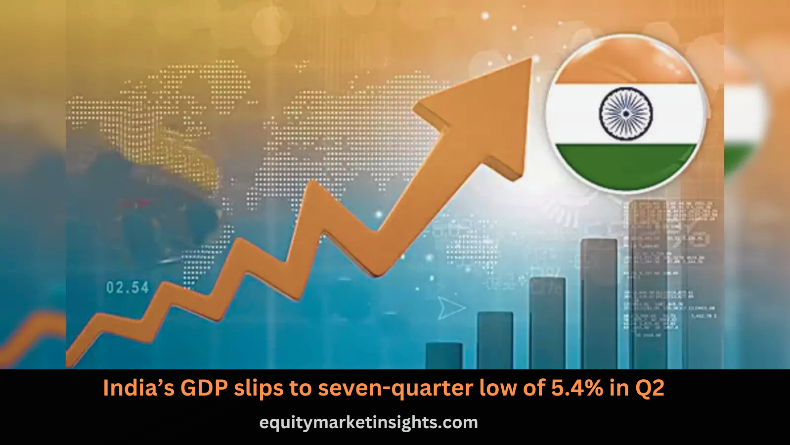 India’s GDP Slips to Seven-Quarter Low of 5.4% in Q2 FY25