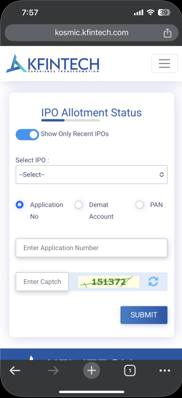 How do you check Property Share REIT’ IPO Allotment Status on KfinTech?