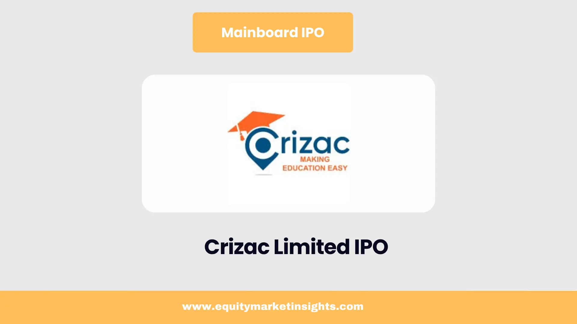 Crizac IPO: Date, Price Band, Lot Size, Allotment & Listing Details
