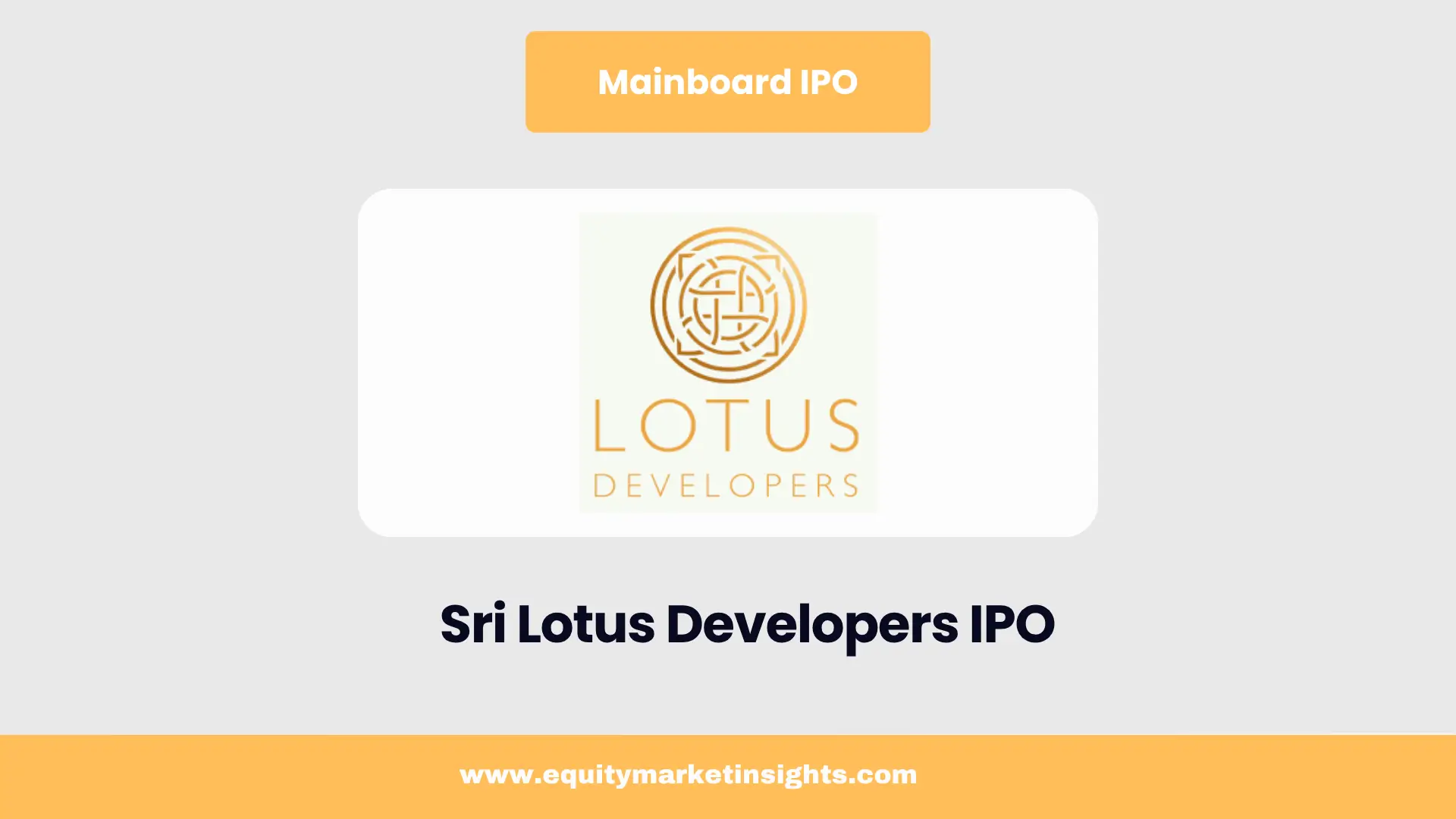 Sri Lotus Developers IPO: GMP, Date, Price, Lot Size & Review 2025

