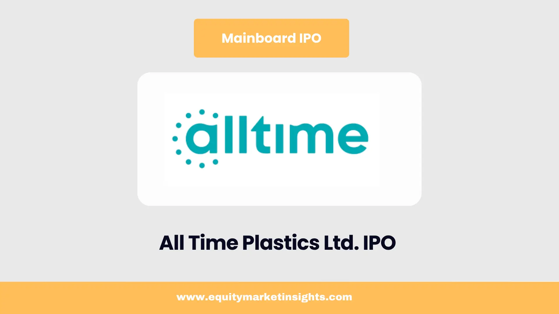 What is the price band for the All Time Plastics IPO?